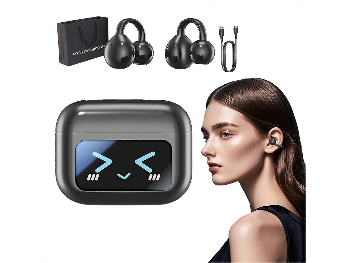 Fones De Ouvido Clip On M100 Com Tela Sensível Ao Toque E Tecnologia Audiovisual Do Futuro, Bluetooth. Ly Ebike