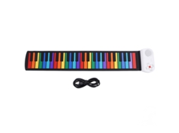 Primerox piano Enrolável 49 Teclas com Som Realista Recarregável para Iniciantes Infantil