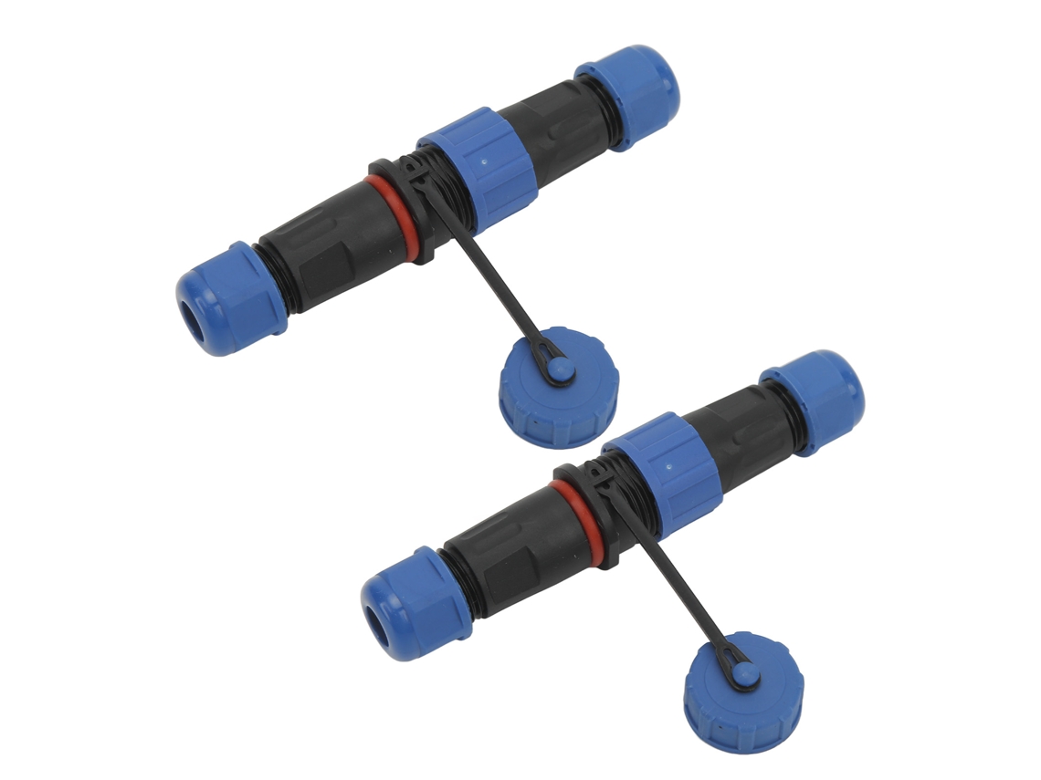 2 Conjunto Conector Aéreo Impermeable De 2 Pines Macho-hembra Para Equipos De Comunicación