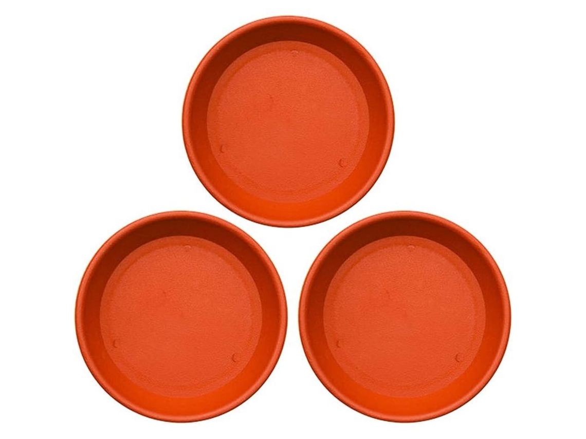 Prateleiras Para Vasos Redondos De Plástico, Pratos Antiderramamento Para Plantas, 6 Unidades