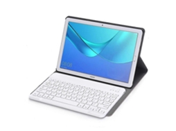 Teclado Bluetooth Destacável, Capa Ultrafina De Couro Com Abertura Horizontal Para Tablet Huawei Mediapad M5 / M5 Pro De 10,8 Polegadas, Com Suporte.