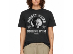 Rockinstone Rocky Movie Mighty Mick Heather Black Adult T-shirt Size:xxl