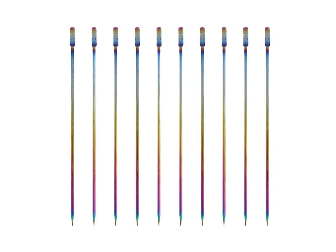 10 Unidades De Palito De Coquetel De Aço Inoxidável Allinless