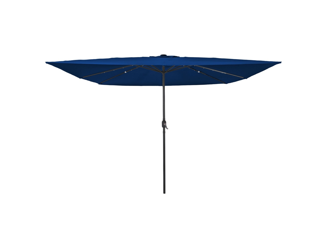 Conjunto 1 Guarda-sol De Jardim Vidaxl Azul Poliéster (295 X 295 X 245 Cm)