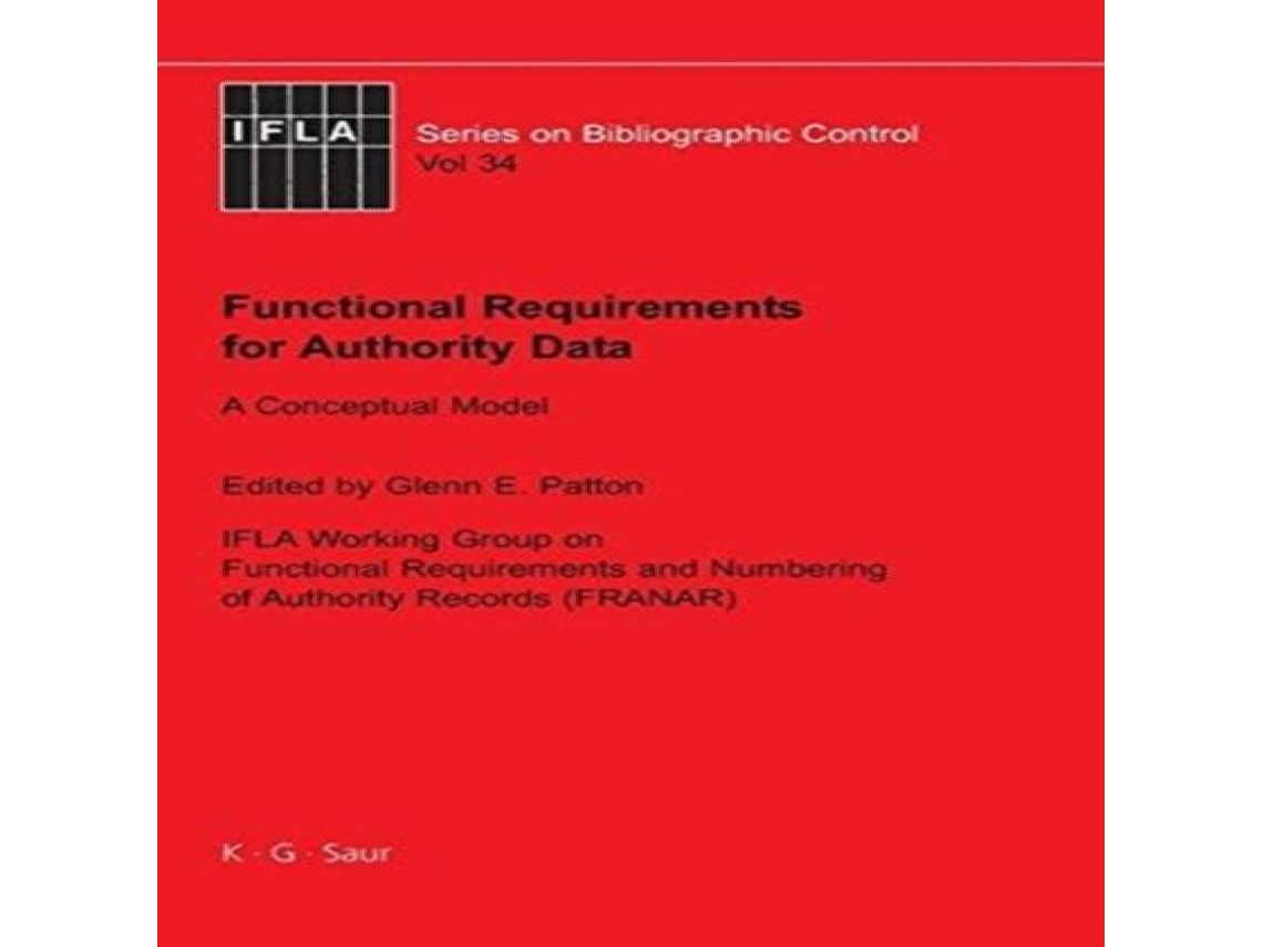 Livro Functional Requirements for Authority Data de De Gruyter (Inglês)