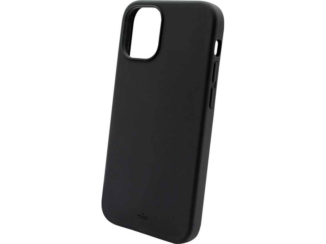 Capa iPhone 12 Pro Max PURO Microfibras Antibacterianas Preto