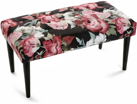 Banqueta VERSA Rosa Flores — Romântico
