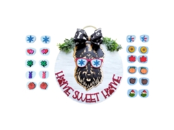 Laxiscreed Painel De Boas-vindas Em Madeira Com Tema Cães Para Entrada E Jardim