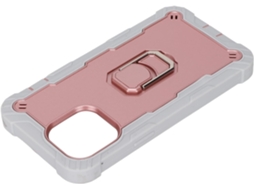 Capa Blindada Premium Resistente a Arranhões com Suporte Giratório para Iphone 13 Pro SFUSHOS (cinza + Dourado)