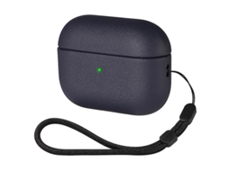 Capa Protetora com Cinto de Transporte Compatível com Airpods Pro Azul Tpu