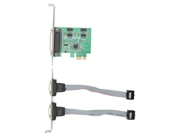Placa De Expansão Adaptador De Porta De Impressora Pci E Para 2 Portas Seriais E 1 Paralela 2s1p
