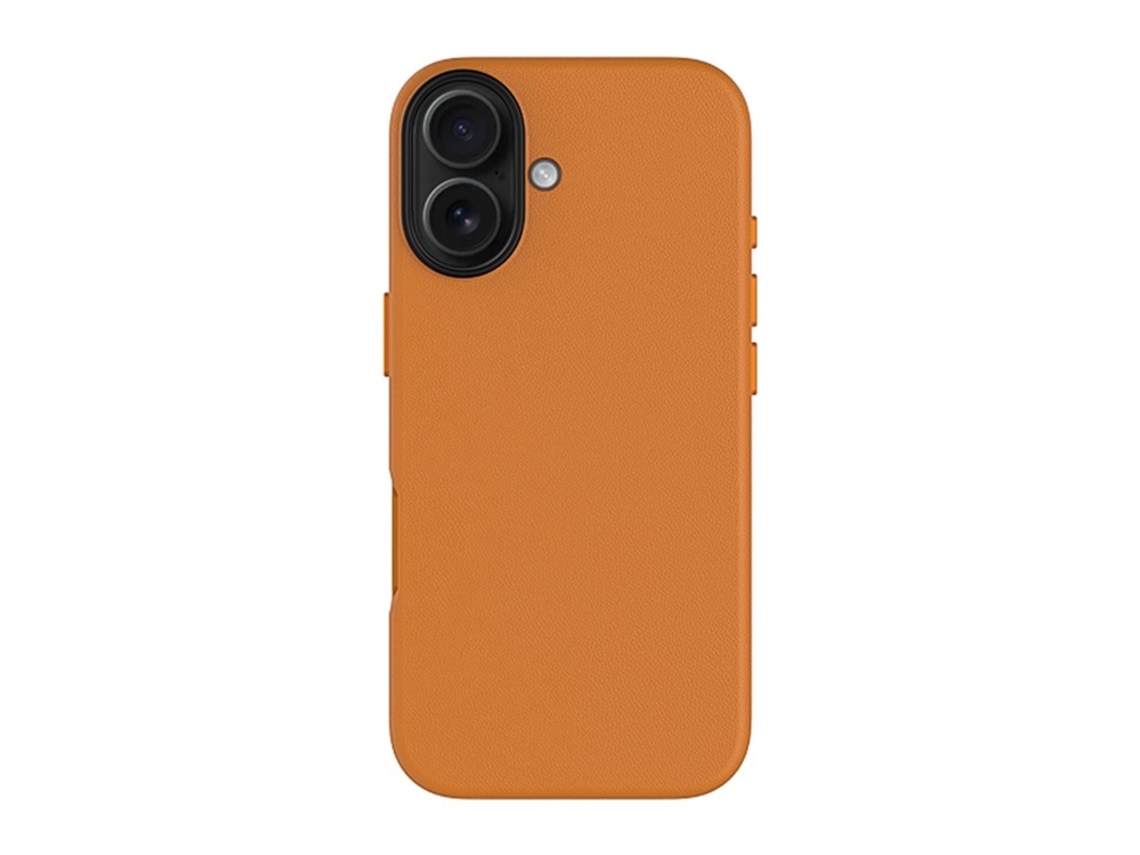Capa Para Iphone 17 Kzdoo Magsafe Em Pu Pc À Prova De Choque - Laranja