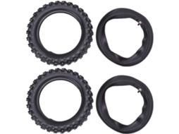 Conjunto De Pneu E Câmara Ar Gototop 2 5 10 Para Motocross, Borracha Espessa, Com Capacidade Máxima De Carga 255 Libras