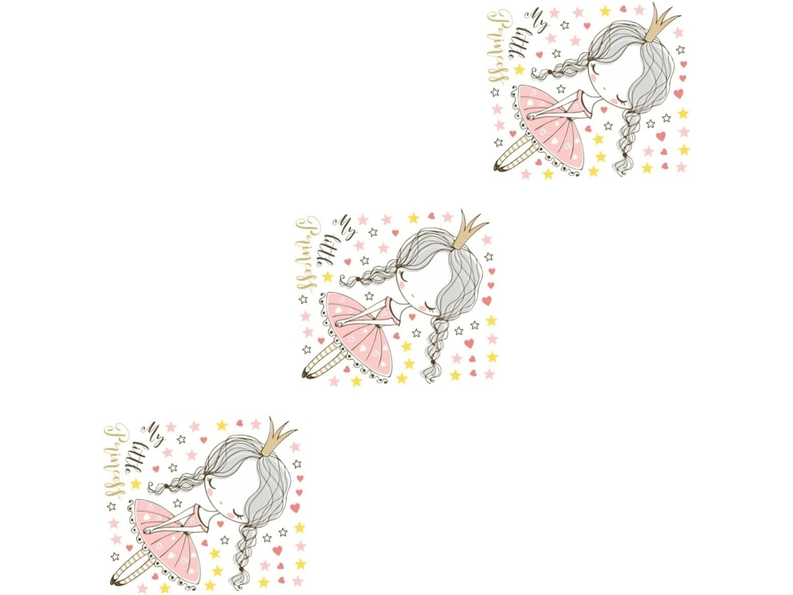 Conjunto De 3 Adesivos De Parede Em Pvc, Fáceis De Aplicar E Decorar Quartos De Meninos E Meninas.