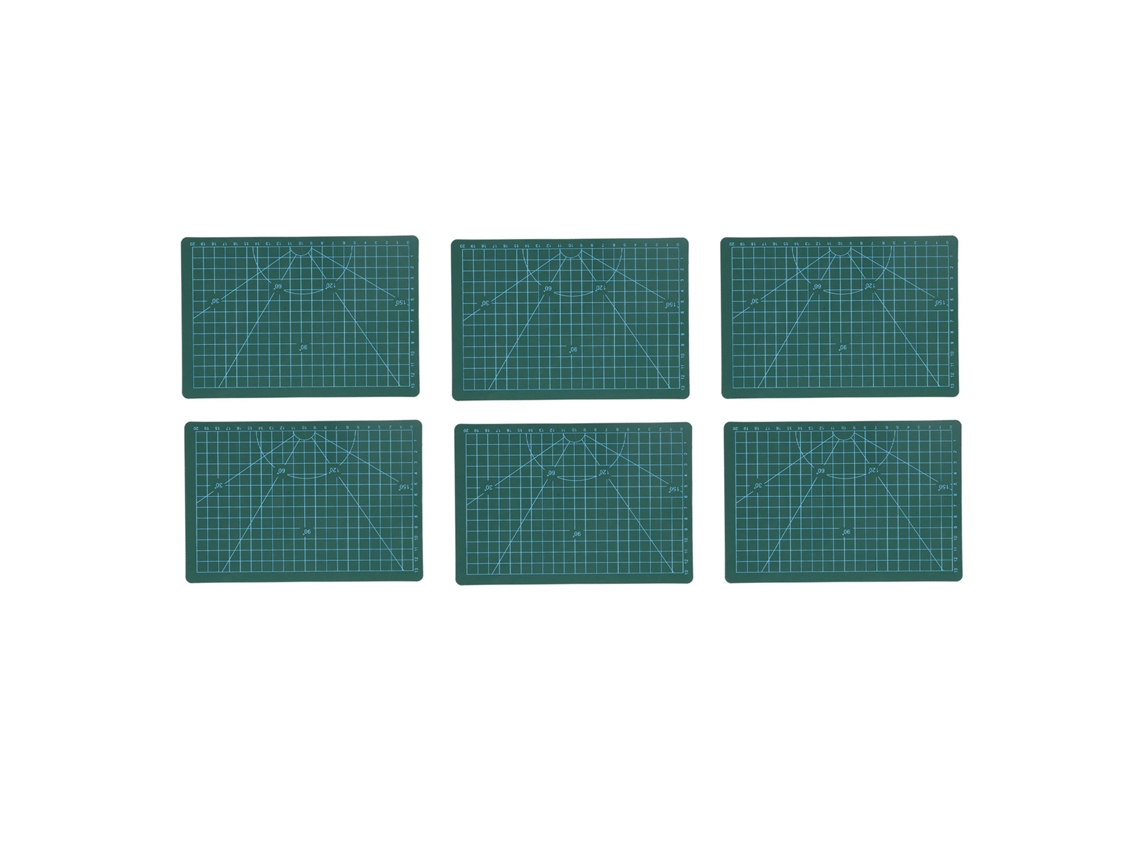 Tábua de corte em PVC auto-regenerativa para artesanato, patchwork e costura, tamanho A5 (6 unidades)