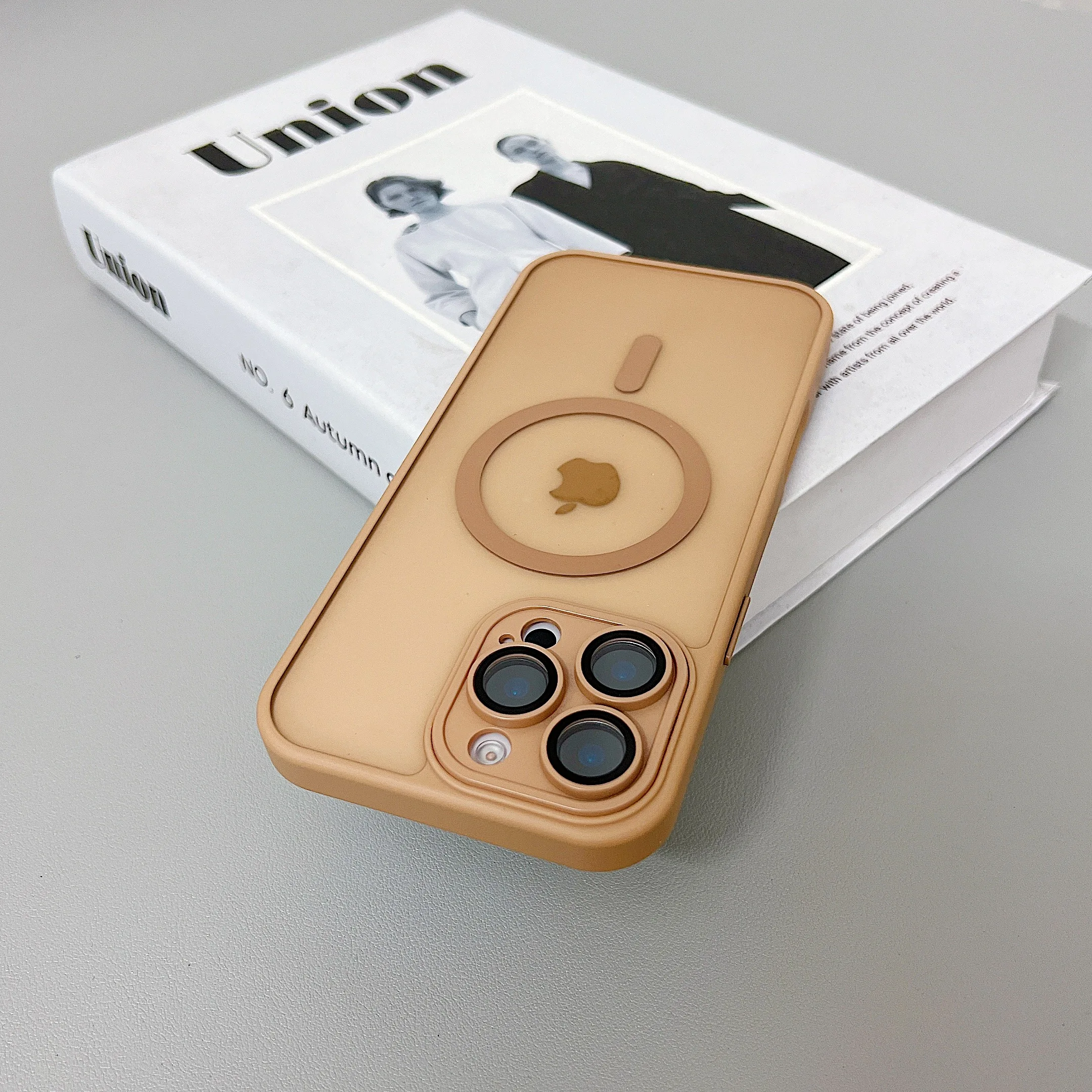 (iphone 12 Mini, Dourado) Capa Protetora Transparente E Resistente A Impactos Para Iphone, Compatível Com Carregamento Sem Fio Magsafe.