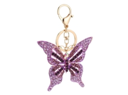 2026 chaveiro Borboleta Linjou Pingente de Liga Presente para Mulheres Roxo