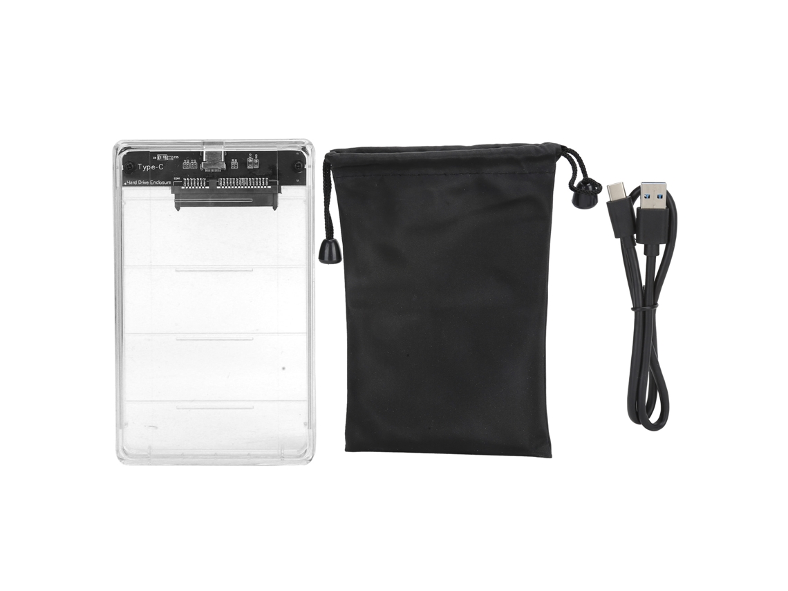 Case Para Disco Rígido 2,5 Polegadas Type-c Para Sata Móvel 3.1 Alta Velocidade