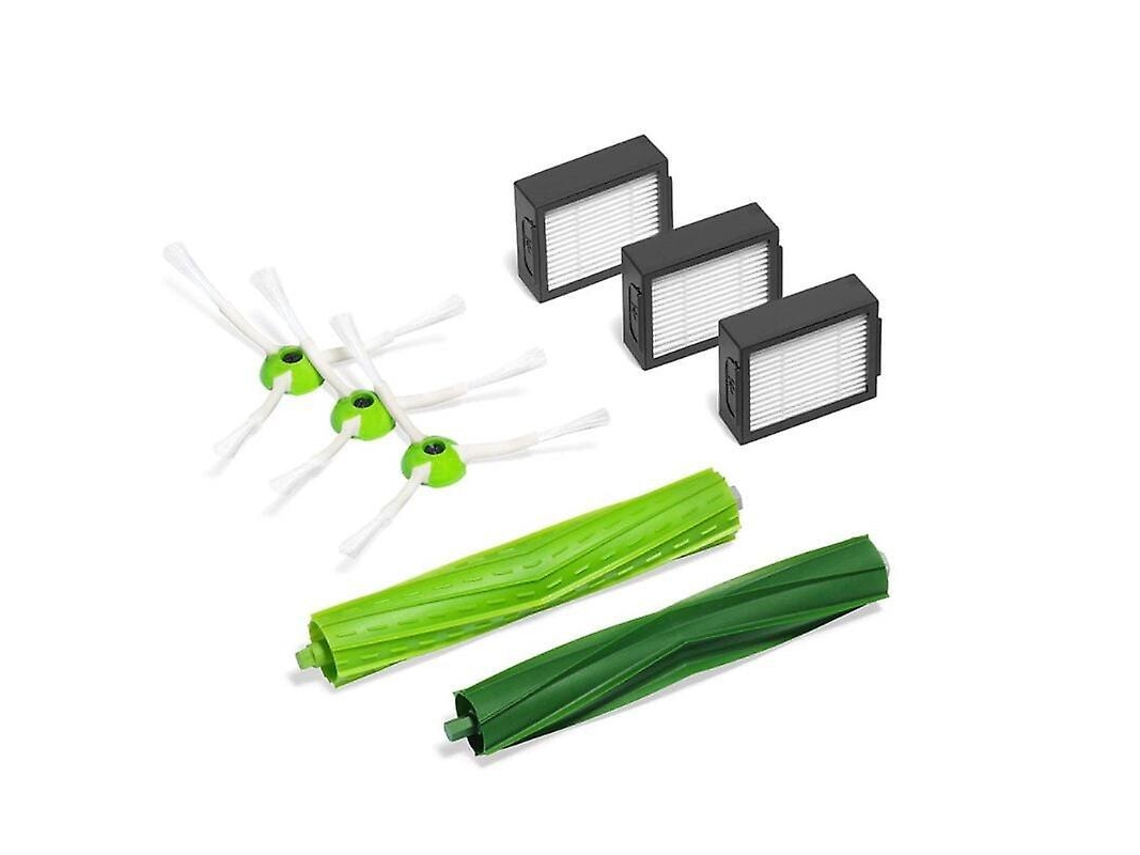 Conjunto De Acessórios Para Aspirador De Pó Adequado Para A Série Irobot I7 E5 E6 Brilvibera (1 Escova Principal 3 Filtros 3 Escovas Laterais)