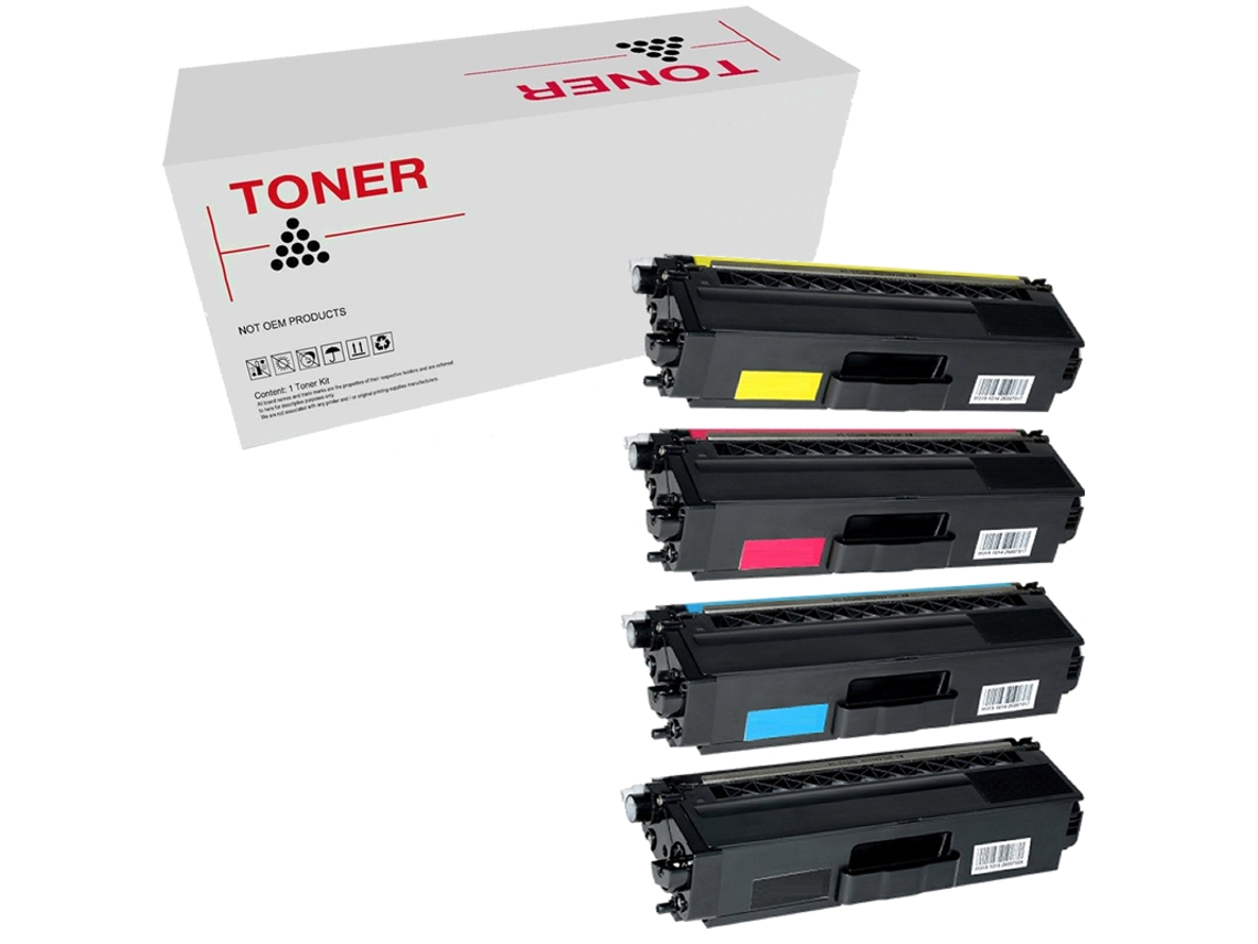 Pack 4 Toners Compatíveis TN421/TN423/TN426 Brother TN-421Bkcmy TN-423Bkcmy TN-426Bkcmy
