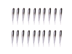 Bait Lure (realistic Fish Lure, Soft Worm Bait) Natural Gray Fish Color Fake Bait Soft Fish 20-pack