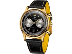 Lurelia Relógio Mecânico Masculino, Automático, Analógico, Data/calendário, Turbilhão, Aço Inoxidável, Couro