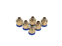 Laxiscreed Conector Rápido Pneumático De 12mm Para Mangueira De Ar Com Rosca Externa Push-in