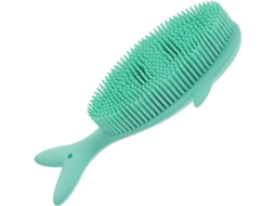 Escova De Banho Silicone, Escova De Cabelo Para Bebê, Tamanho Pequeno, Verde Maçã