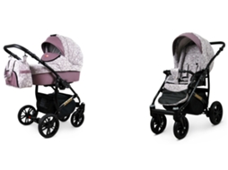 Carrinho de Bebé Multifuncional BABYLUX MIRACLE 2 Em 1 -Misty Violet - Ajustável e dobrável Construção leve em alumínio - Acessórios