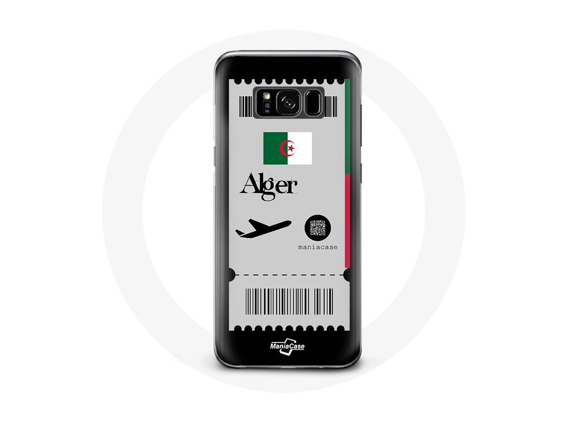 Capa para Samsung Galaxy S8 bilhete de avião Alger