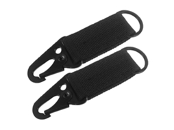 Chaveiro de Cinto de Nylon para Montanhismo Preto