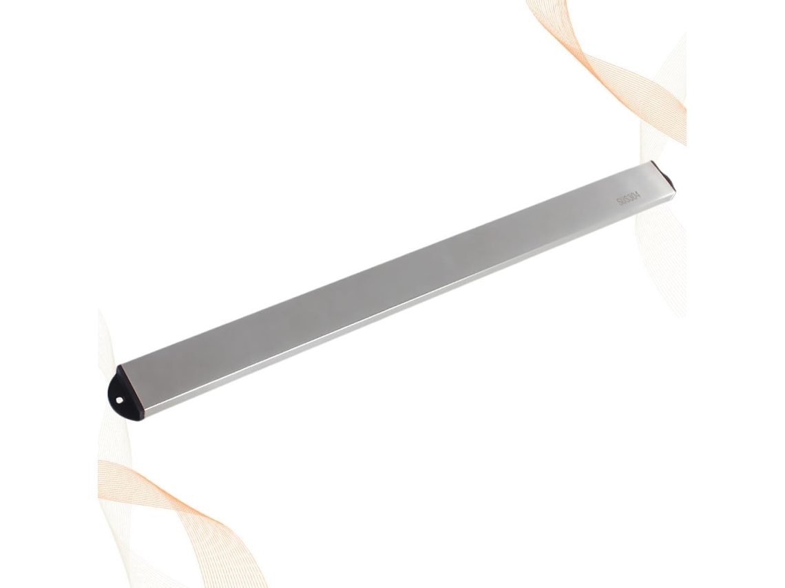 Suporte magnético para fachadas de 40 cm em aço inoxidável 304, ideal para uso em hotéis e residências.