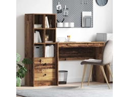 Vidaxl Mesa Madeira Antiga 145,5 X 40 X 127 Cm 2 Unid.