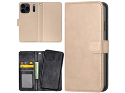 Capa Carteira Bege Para Iphone 17 Pro