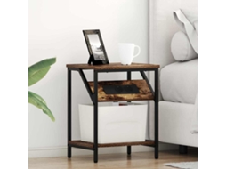 Vidaxl Armário De Cabeceira 2 Pcs Carvalho Defumado 38 X 30 X 48 Cm