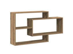 Wall Shelf, Wall Shelves Vidaxl Marrom Madeira Processada (n/a)