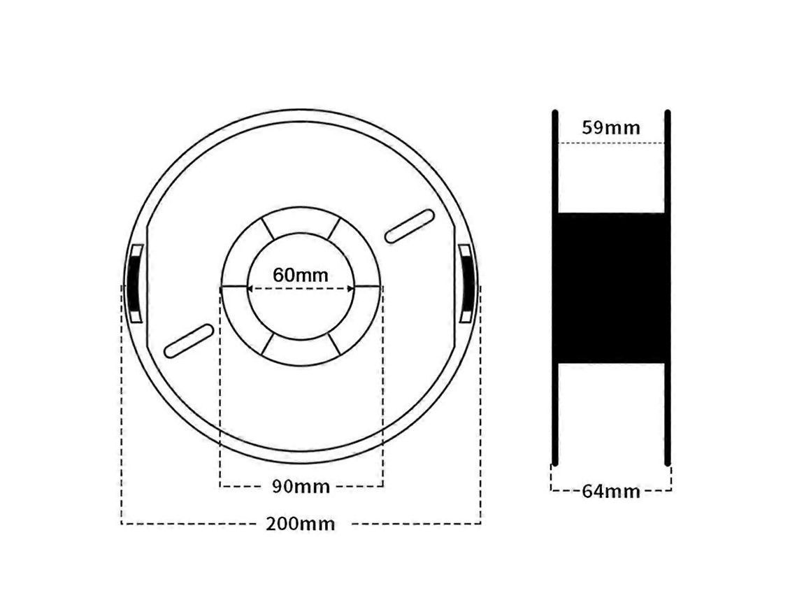 Acessórios Para Impressão 3d Pla Material 1,75 Mm/1 Kg Filamento Para Impressora 3d Bobina De 1 Kg Acessórios Para Impressora 3d, Cinza Slowmoose