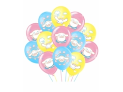 18 Peças De Balões Cinnamoroll Para Decoração De Festa De Aniversário E Acessórios