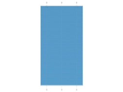 Vidaxl Azul Plissada Cega 110x200 Cm Largura Tecido 109,4cm Poliéster
