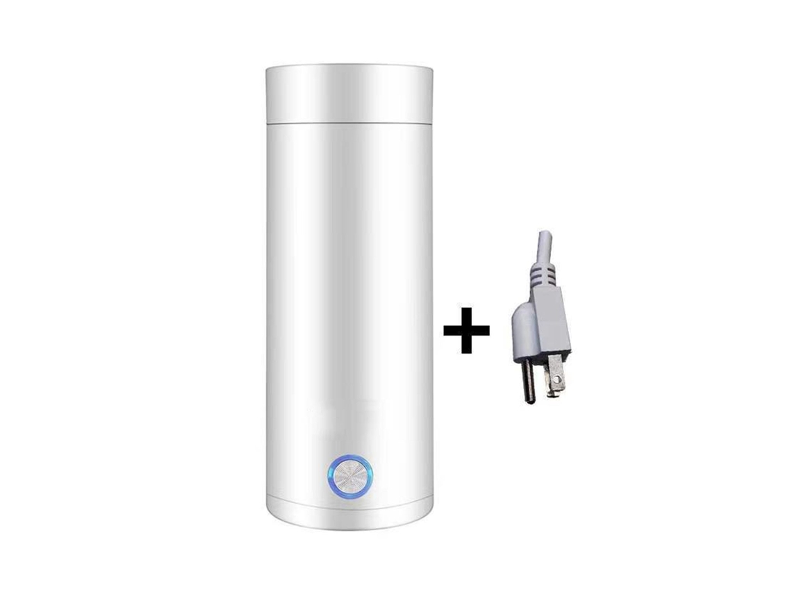 Lurelia Chaleira Elétrica Chaleira Portátil De Viagem 400ml, Mini Chaleira 3 Em 1 Com Função De Preservação De Calor, Branca