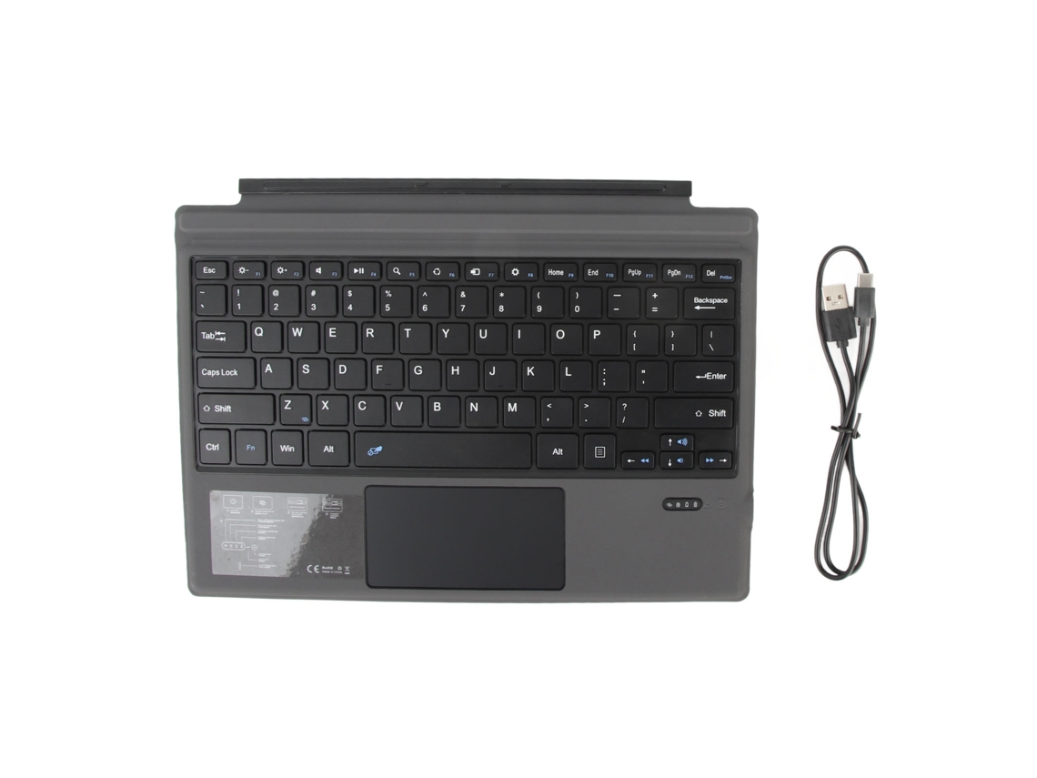 Teclado magnético Bluetooth sem fio portátil ultrafino com touchpad para Pro 3, 4, 5, 6 e 7 Slowmoose