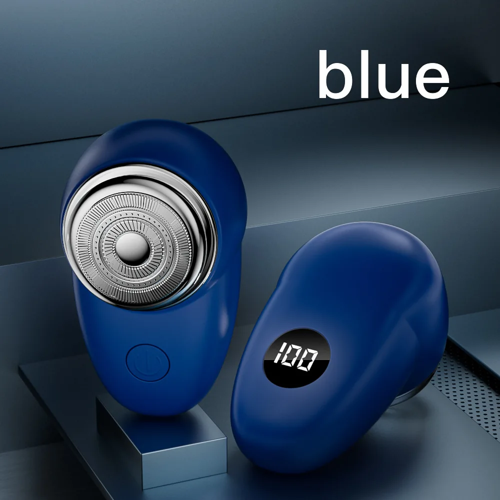 (azul) Mini Barbeador Digital, Portátil Para Casa E Viagens.