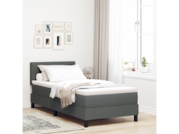 Cama Com Colchão Cinza Lovely Home Madeira Tecido Cinzento (100x200)