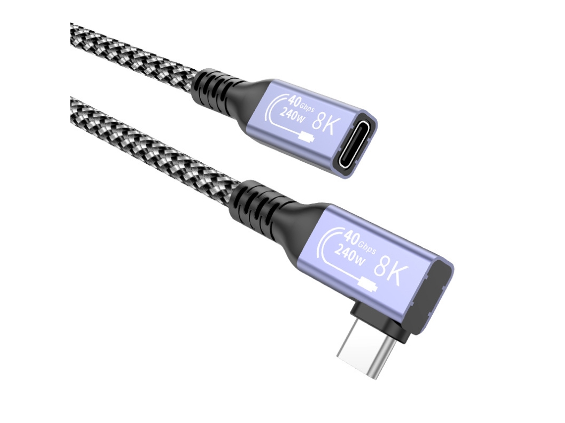 Cabo Extensor Usb4 40gbps 0.5m, 240w 8k, para Thunderbolt 4, Macbook, Dock HEXINYIGJLY