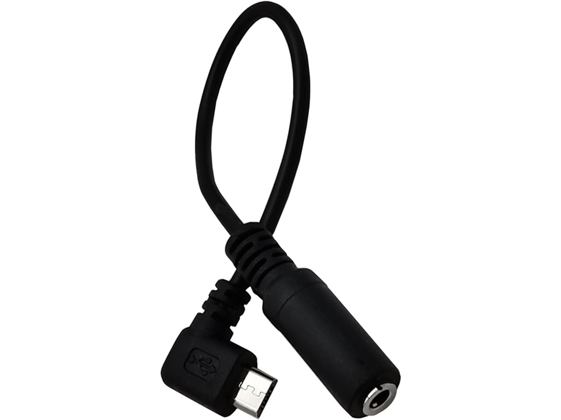 Adaptador De Áudio Com Plugue Micro-usb, 15 M, 5 Mm Em Ângulo Reto