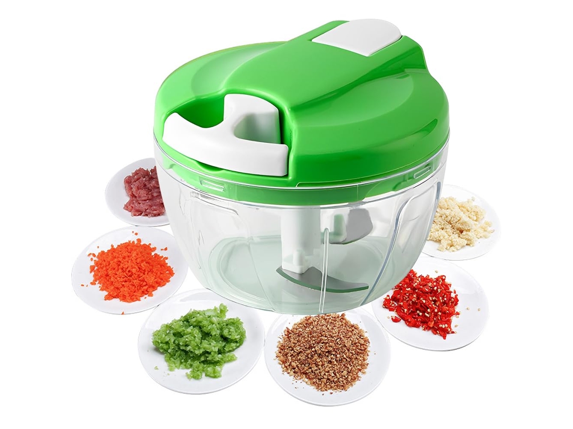 Picador Manual Multifuncional Para Alimentos, Processador Manual De Alimentos, Picador De Vegetais, Picador De Linha Portátil Com Aquaforge