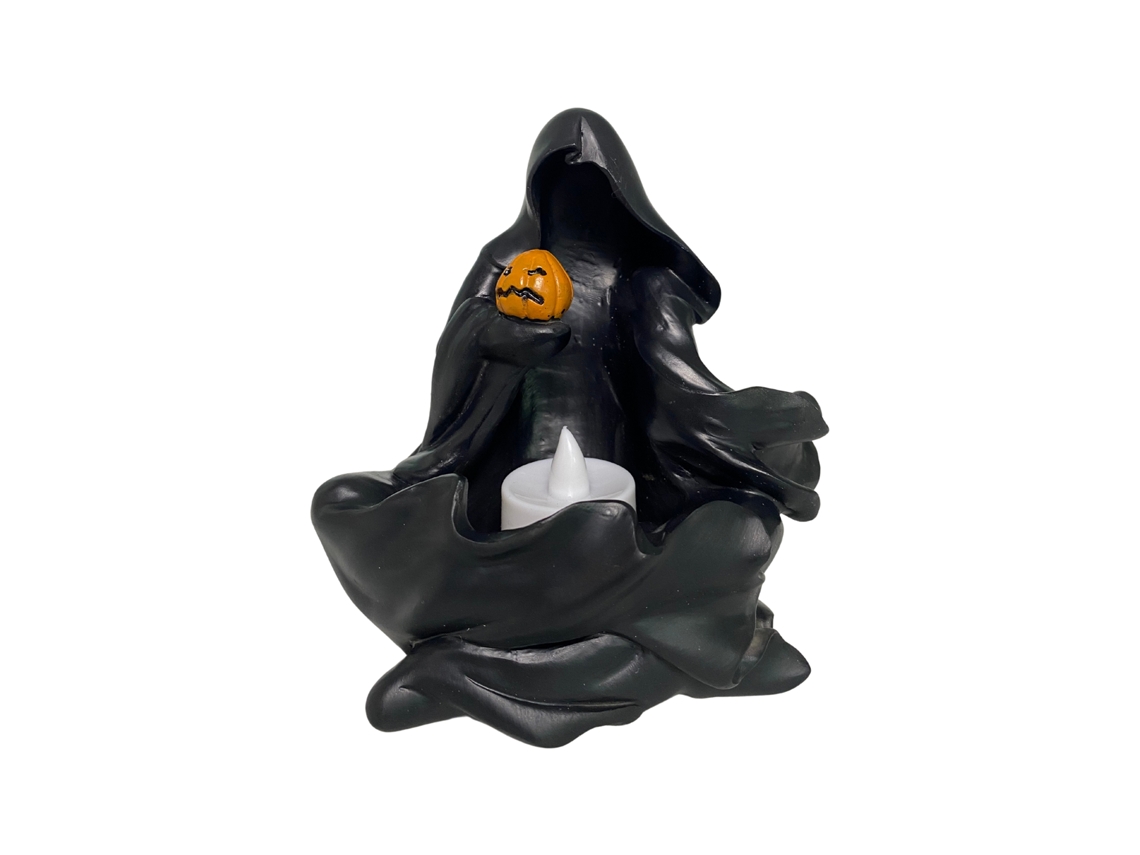 Decoração De Artesanato De Resina Halloween Bruxa Abóbora