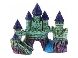 Adorno De Castillo Artificial Para Acuario Decoración De Pez Resina De Alta Calidad