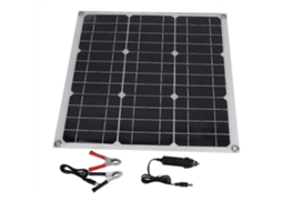 Kit De Painel Solar Monocristalino De 30 W E 18 V, Painel Solar Flexível Com Clipe De Bateria Olysi Shop