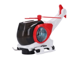 Primerox brinquedo de Avião Transformável Elétrico com Luz e Música para Crianças Red